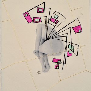 2 DILLO COL CORPO DELLA POESIA - 2018 - 21 x 15 cm - foto su carta cotone - china - smalto acrilico - (6)