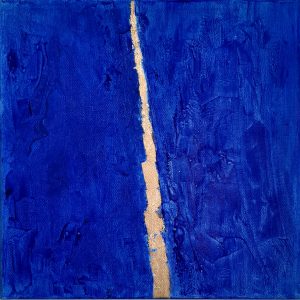 MARIANGELA CALABRESEFratture -2, 2022, acrilico e oro in foglie,cm 30x30