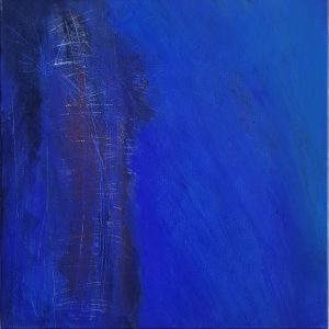 MARIANGELA CALABRESEFratture -3, 2022, acrilico e argento in foglie,cm 30x30