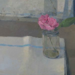 ROSE DU JARDIN 2022 olio e acrilico su tela, cm 40 x 50