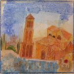 San Donato tempera sur carton 34x35